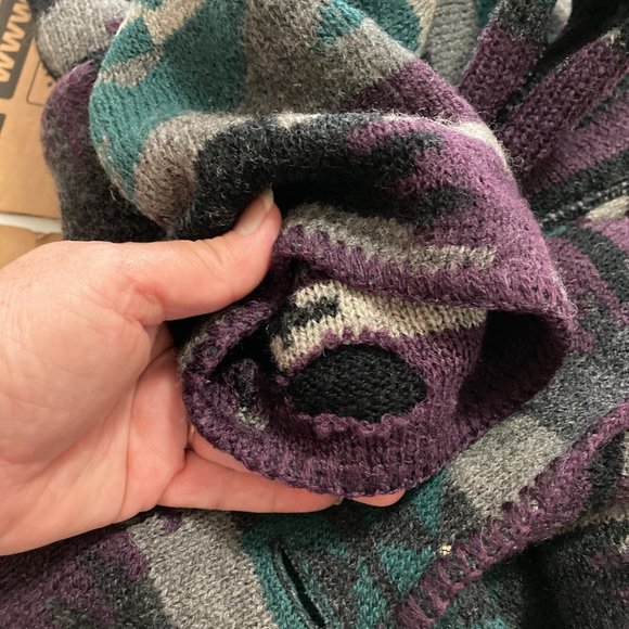 Vintage Alps Fine Womens Apparel Knit Cardigan Sweater southwest Pure Wool S - Picture 12 of 14